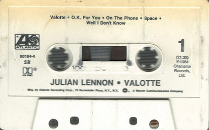 Julian Lennon : Valotte (Cass, Album, SR)