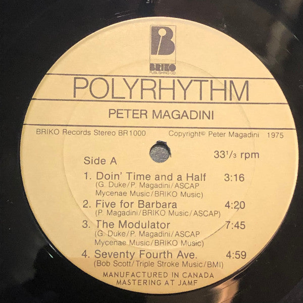 Peter Magadini*, Don Menza, Dave Young (3), George Duke : Polyrhythm (LP, Album)