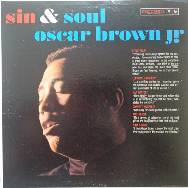 Oscar Brown Jr. : Sin & Soul (LP, Album, Mono)