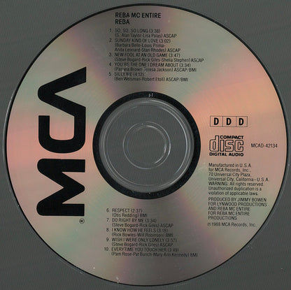 Reba McEntire : Reba (CD, Album)