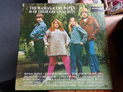 The Mamas & The Papas : 16 Of Their Greatest Hits (LP, Album, Comp, Pin)