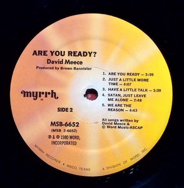 David Meece : Are You Ready? (LP, Album)