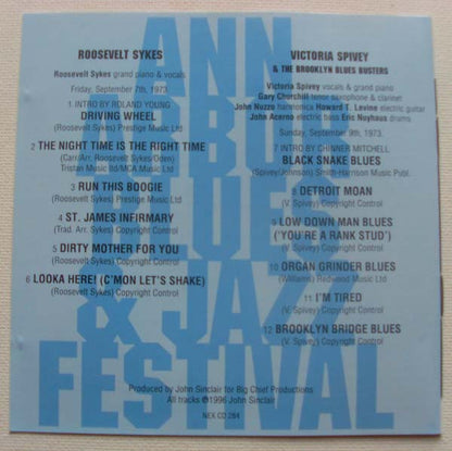 Roosevelt Sykes / Victoria Spivey : Grind It! (CD, RM)