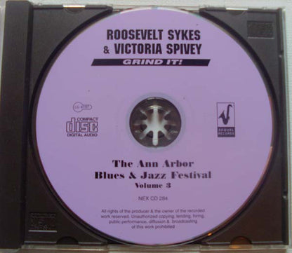 Roosevelt Sykes / Victoria Spivey : Grind It! (CD, RM)