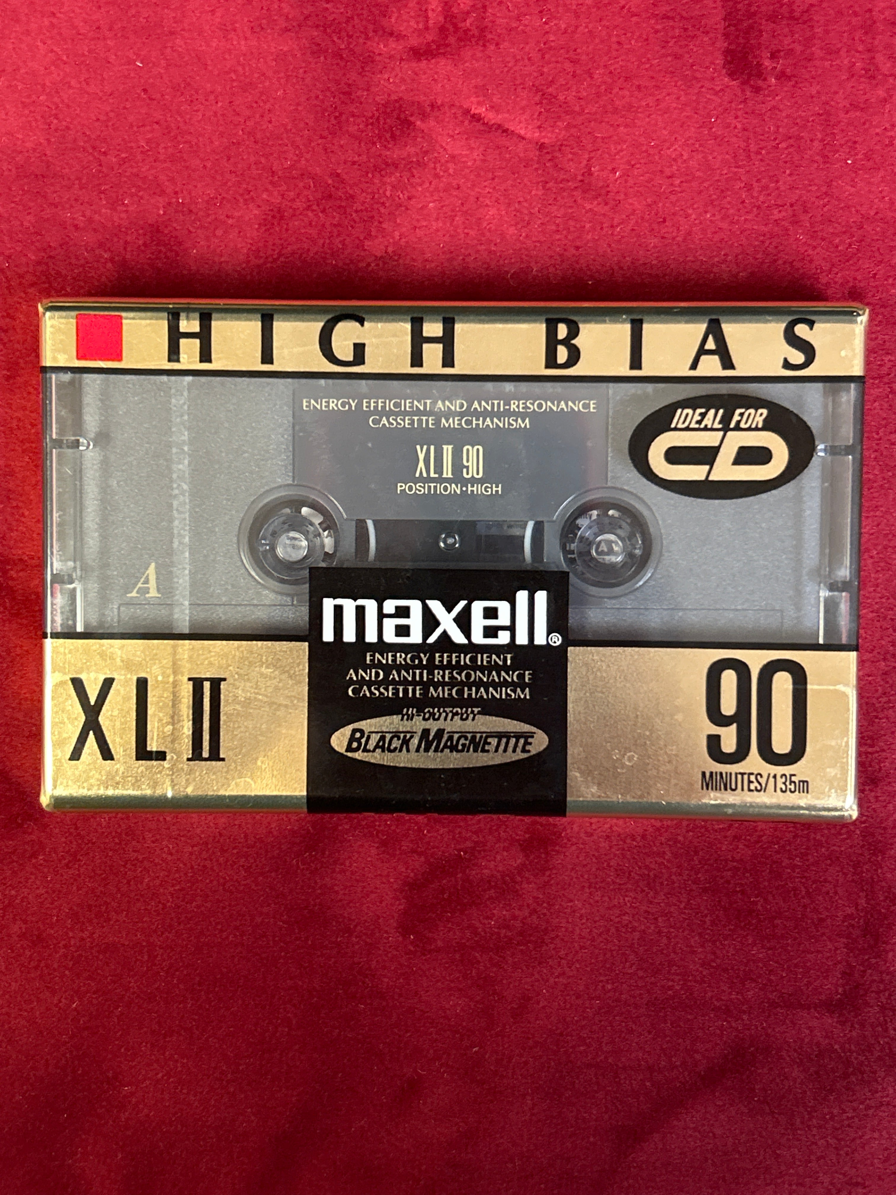 1994-95 Maxell XLII High Bias 90 mins Blank Cassette SEALED