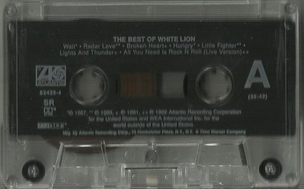 White Lion : The Best Of White Lion (Cass, Comp, Club, SR)