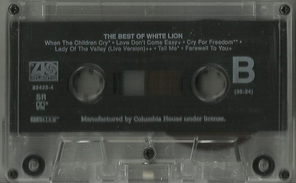 White Lion : The Best Of White Lion (Cass, Comp, Club, SR)