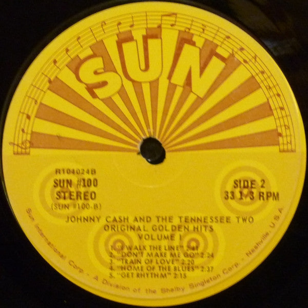 Johnny Cash And The Tennessee Two* : Original Golden Hits Volume I (LP, Comp, Club)
