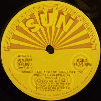 Johnny Cash And The Tennessee Two* : Original Golden Hits Volume I (LP, Comp, Club)