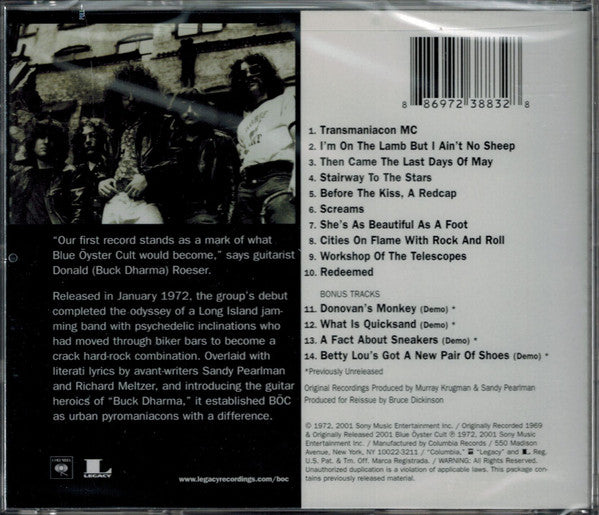 Blue Öyster Cult : Blue Öyster Cult (CD, Album, RE, RM, RP)