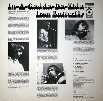 Iron Butterfly : In-A-Gadda-Da-Vida (LP, Album, CT )