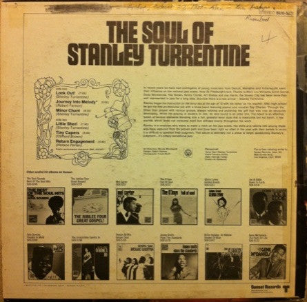Stanley Turrentine : The Soul Of Stanley Turrentine (LP, Album, RE, Styrene, She)