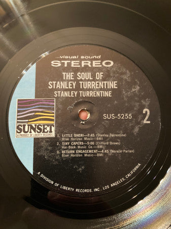 Stanley Turrentine : The Soul Of Stanley Turrentine (LP, Album, RE, Styrene, She)