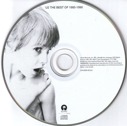 U2 : The Best Of 1980-1990 (CD, Comp, RP)