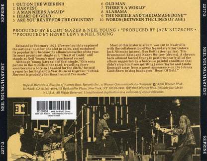 Neil Young : Harvest (CD, Album, Club, RE, WEA)