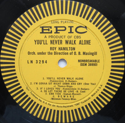 Roy Hamilton (5) : You'll Never Walk Alone (LP, Album, Mono)