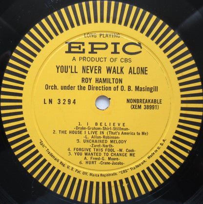 Roy Hamilton (5) : You'll Never Walk Alone (LP, Album, Mono)