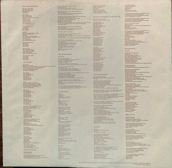 Billy Ocean : Tear Down These Walls (LP, Album, Club, BMG)