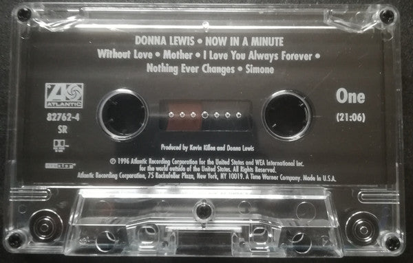 Donna Lewis : Now In A Minute (Cass, Album, SR,)