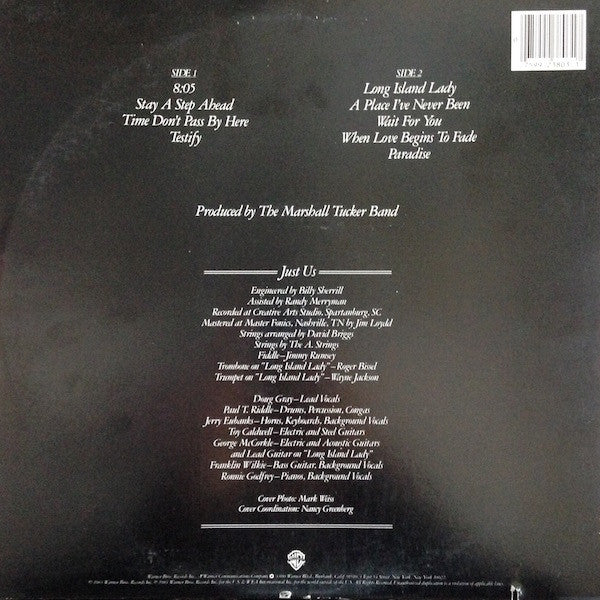 The Marshall Tucker Band : Just Us (LP, Album, Win)