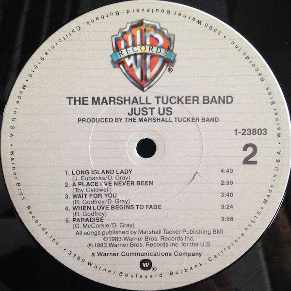 The Marshall Tucker Band : Just Us (LP, Album, Win)