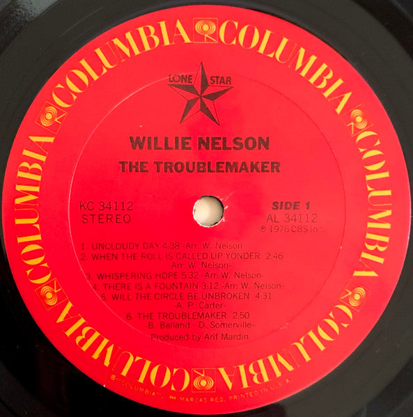 Willie Nelson : The Troublemaker (LP, Album, RE, Bar)
