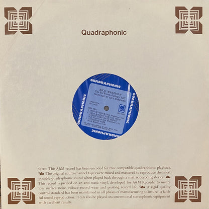 Rick Wakeman : The Six Wives Of Henry VIII (LP, Album, Quad, Gat)