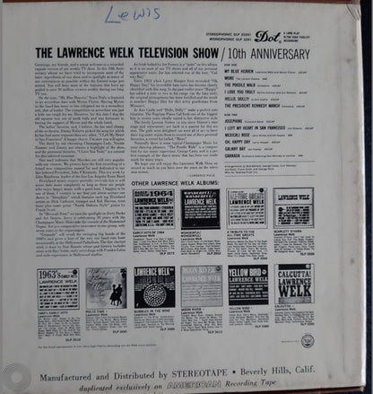 Lawrence Welk : The Lawrence Welk Television Show 10th Anniversary (Reel, 4tr Stereo, 7" Reel)