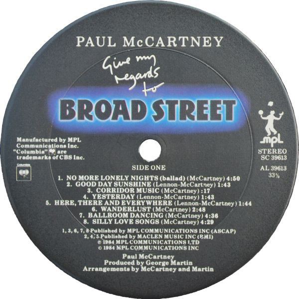 Buy Paul McCartney : Give My Regards To Broad Street (LP, Album