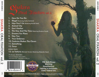 Shakira : Oral Fixation Vol. 2 (CD, Album + DVD-V, NTSC)
