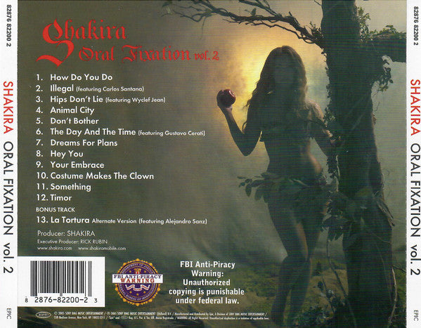 Shakira : Oral Fixation Vol. 2 (CD, Album + DVD-V, NTSC)