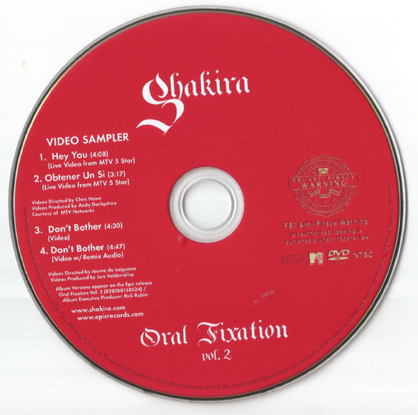 Shakira : Oral Fixation Vol. 2 (CD, Album + DVD-V, NTSC)
