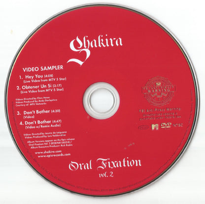 Shakira : Oral Fixation Vol. 2 (CD, Album + DVD-V, NTSC)