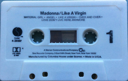 Madonna : Like A Virgin (Cass, Album, Club, Whi)