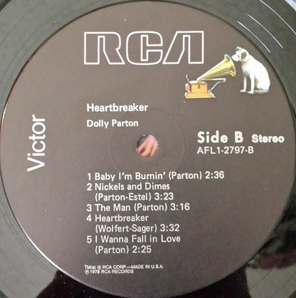 Dolly Parton : Heartbreaker (LP, Album, Ind)