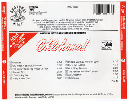 Rodgers And Hammerstein* : Oklahoma! (CD, Album, RE)