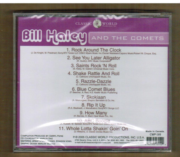 Bill Haley And The Comets* : Bill Haley And The Comets (CD, Album, Comp)