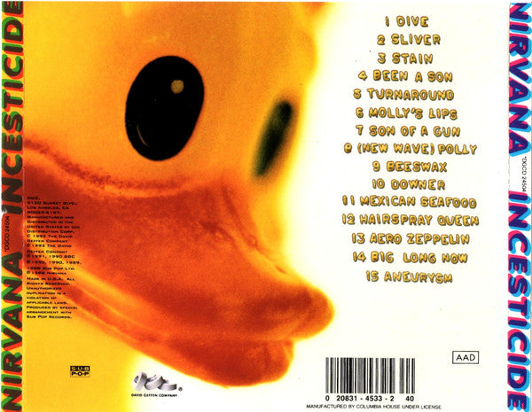 Nirvana : Incesticide (CD, Comp, Club)