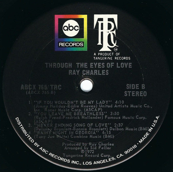 Buy Ray Charles : Through The Eyes Of Love (LP, Album) Online for