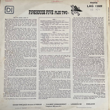 Firehouse Five Plus Two : The Firehouse Five Story, Vol. 2 (LP, Album, Mono)