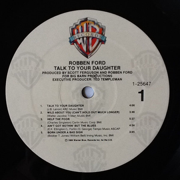 Robben Ford : Talk To Your Daughter (LP, Album)