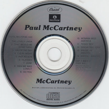 Paul McCartney : McCartney (CD, Album, RE, EMI)