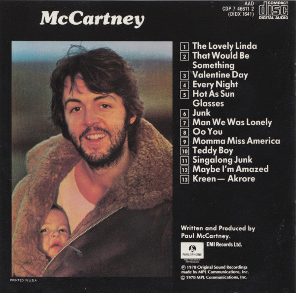 Paul McCartney : McCartney (CD, Album, RE, EMI)