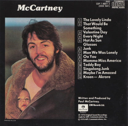Paul McCartney : McCartney (CD, Album, RE, EMI)
