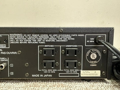 Carver CT-17 Preamplifier/Tuner * Fully Serviced * Tuner does work but can't lock stations * AS IS