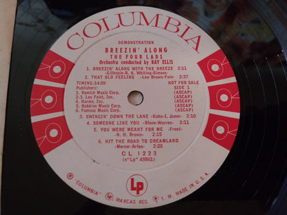 The Four Lads : Breezin' Along (LP, Album, Mono, Promo)