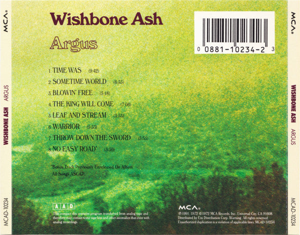 Buy Wishbone Ash : Argus (CD, Album, RE) Online for a great price