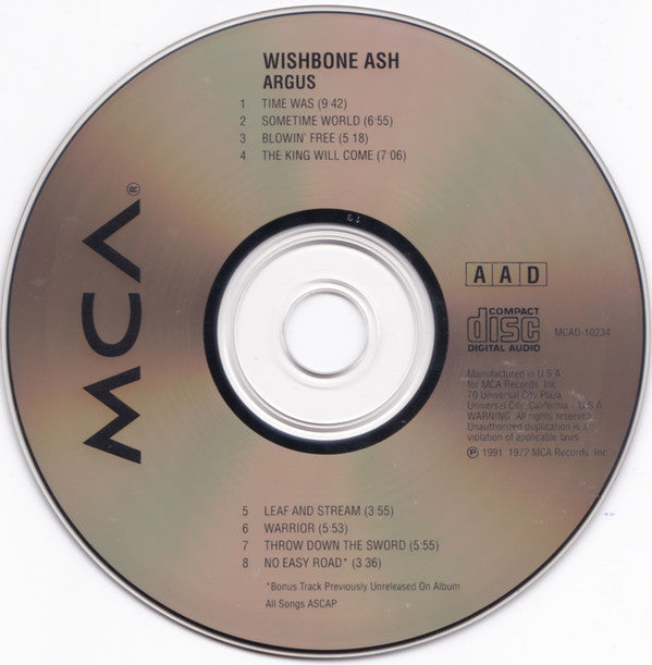 Buy Wishbone Ash : Argus (CD, Album, RE) Online for a great price