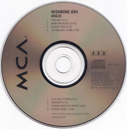 Wishbone Ash : Argus (CD, Album, RE)