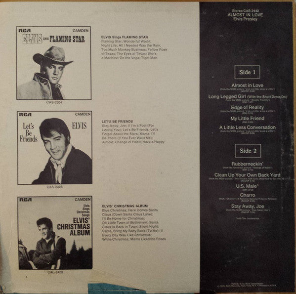 Elvis Presley : Almost In Love (LP, Comp, Roc)